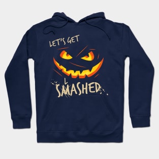 Pumpkin eye's and mouth Let's get slashed halloween costume Hoodie